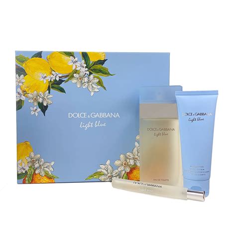 dolce gabbana light blue gift set for her|light blue cologne gift set.